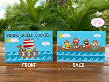 Load image into Gallery viewer, Viking Warrior Birthday Party Package Ocean Boy Girl Set Sail Ship Swimming Pool Swim Medieval Swedish Boogie Bear Invitations Eric Theme
