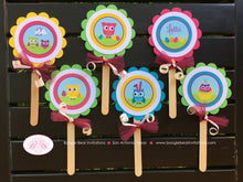 Load image into Gallery viewer, Spring Easter Owls Birthday Party Package Pastel Pink Boy Girl Egg Hunt Decorating Basket Garden Picnic Boogie Bear Invitations Lottie Theme