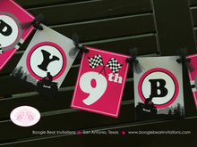 Load image into Gallery viewer, Pink ATV Birthday Party Package Girl Racing Quad All Terrain Vehicle Checkered Flag Black Off Road Race Boogie Bear Invitations Angela Theme
