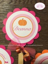 Load image into Gallery viewer, Little Pink Pumpkin Birthday Party Package Fall Autumn Orange Farm Barn Country Thanksgiving Ranch Girl Boogie Bear Invitations Deanna Theme