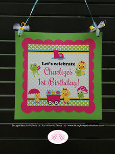 Frog Duck Birthday Party Package Girl Pink Spring Flowers Gardening Green Rain Boots Chick Pond Wagon Boogie Bear Invitations Charlize Theme
