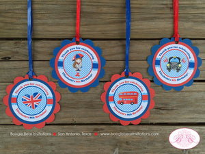 London England Birthday Party Package Girl British Flag Heart Royal Queen Crown Great Britain Taxi Boogie Bear Invitations Elizabeth Theme
