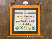 Load image into Gallery viewer, Forest Owls Birthday Party Door Banner Girl Boy Retro Woodland Birds Rustic Vintage Animals Hoot Fly Boogie Bear Invitations Kayden Theme