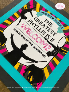 Circus Showman Party Door Banner Birthday Animals Pink Girl Greatest Show on Earth Big Top Trapeze Kid Boogie Bear Invitations Phyllis Theme