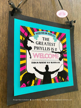 Load image into Gallery viewer, Circus Showman Party Door Banner Birthday Animals Pink Girl Greatest Show on Earth Big Top Trapeze Kid Boogie Bear Invitations Phyllis Theme