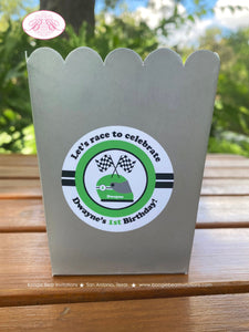 Green Dirt Bike Party Popcorn Boxes Mini Food Buffet Birthday Silver Black Racing Motocross Race Enduro Boogie Bear Invitations Dwayne Theme