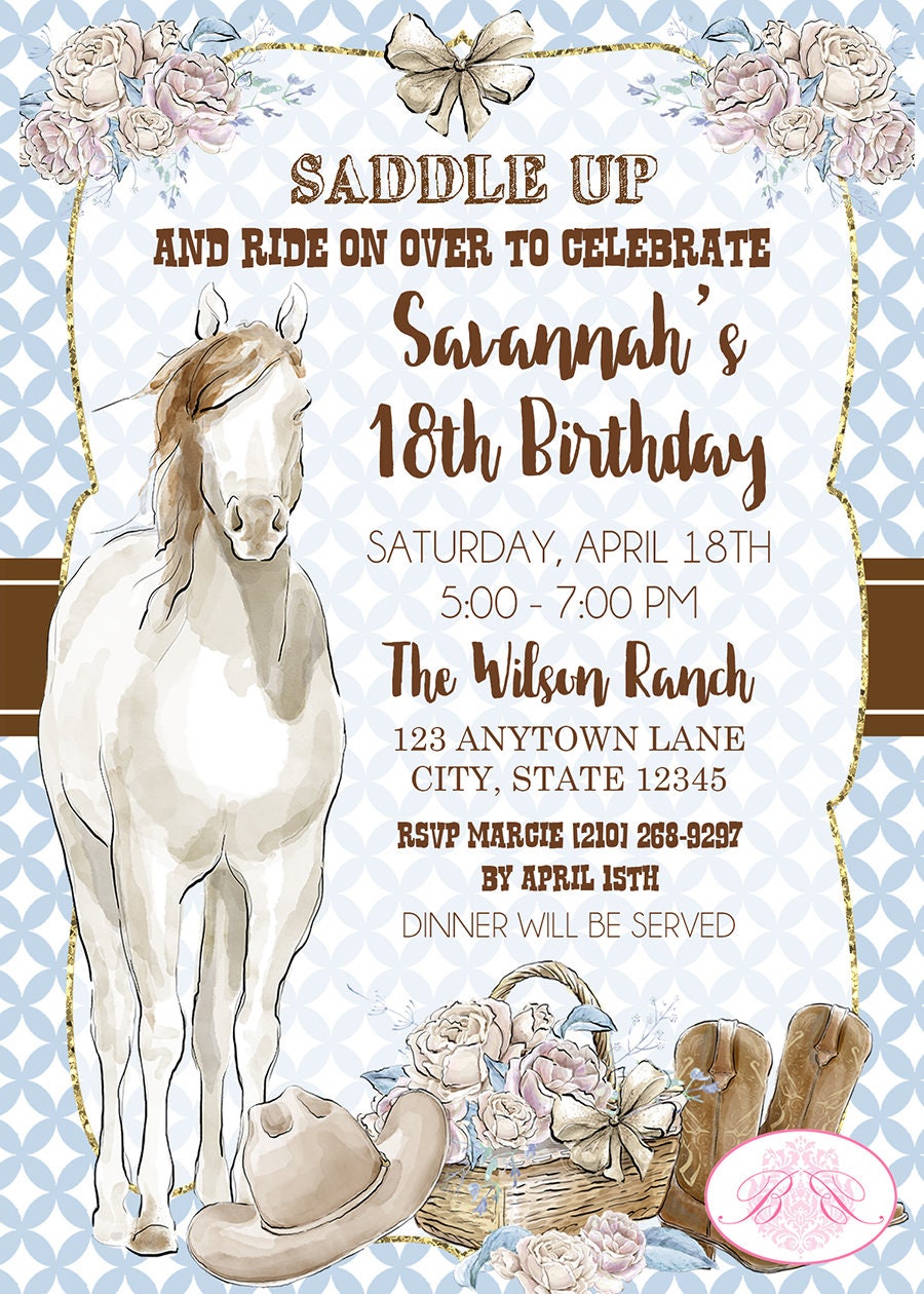country-horse-birthday-party-invitation-hat-boots-rustic-girl-ranch-ri-boogie-bear-invitations for Free Printable Horse Birthday Party Invitations Country Horse Birthday Party Invitation Hat Boots Rustic Girl Ranch Ri – Boogie Bear Invitations for Free Printable Horse Birthday Party Invitations
