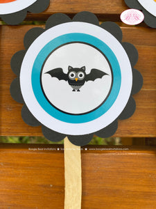 Halloween Owls Birthday Party Cupcake Toppers Cake Display Spooky Boy Girl Pumpkin Pirate Black Bat Kid Boogie Bear Invitations Harlow Theme