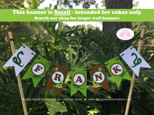 Load image into Gallery viewer, Reptile Snake Party Pennant Cake Banner Topper Birthday Frog Lizard Amazon Rain Forest Jungle Rainforest Boogie Bear Invitations Frank Theme