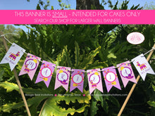 Load image into Gallery viewer, Fiesta Taco Party Pennant Cake Banner Topper Birthday Girl Pink Cinco De Mayo Pinata Carnival Parade Boogie Bear Invitations Mariela Theme
