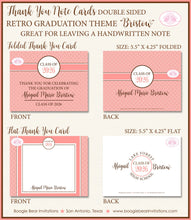 Load image into Gallery viewer, Retro Rustic Photo Graduation Announcement Thank You Contact Name Card Graduate 2022 2023 2024 Boogie Bear Invitations Bristow Theme Printed