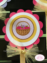 Load image into Gallery viewer, Twin Harvest Girl Birthday Cupcake Toppers Fall Party Autumn Pumpkin Bird Acorn Country Farm Barn Set Boogie Bear Invitations Ivy Izzy Theme