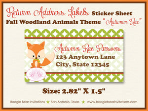 Fall Animals Birthday Party Invitation Pumpkin Boy Girl Woodland Forest Boogie Bear Invitations Autumn Rae Theme Paperless Printable Printed
