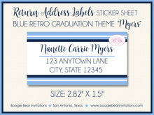 Load image into Gallery viewer, Retro Photo Graduation Announcement Thank You Contact Cards Graduate Party Pink 2022 2023 2024 Boogie Bear Invitations Myers Theme Printed