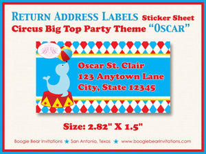 Circus Photo Birthday Party Invitation Animals Boy Girl Greatest Show Earth Boogie Bear Invitations Oscar Theme Paperless Printable Printed