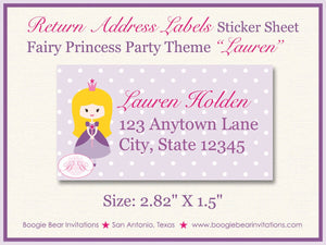 Princess Purple Birthday Party Invitation Pink Girl Queen Castle Ball Crown Boogie Bear Invitations Lauren Theme Paperless Printable Printed