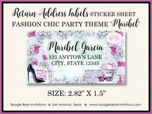 Load image into Gallery viewer, Fashionista Birthday Party Invitation Fashion Chic Green Pink Shopping Boogie Bear Invitations Maribel Theme Paperless Printable Printed