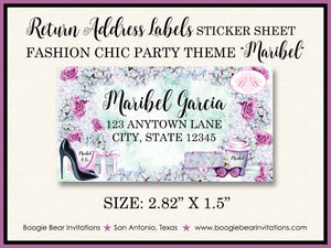 Fashionista Birthday Party Invitation Fashion Chic Green Pink Shopping Boogie Bear Invitations Maribel Theme Paperless Printable Printed
