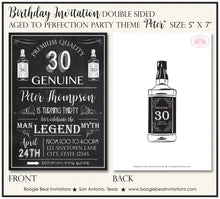Load image into Gallery viewer, Vintage Dude Birthday Party Invitation Chalkboard Aged to Perfection Whisky Boogie Bear Invitations Peter Theme Paperless Printable Printed