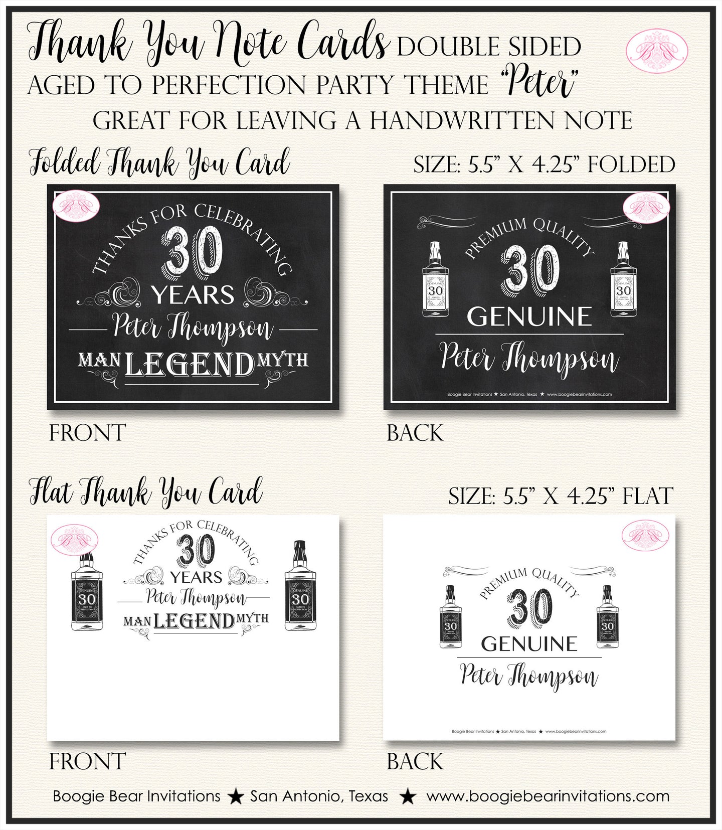 Vintage Dude Birthday Party Thank You Card Chalkboard Aged to Perfecti – Boogie Bear Invitations vintage-dude-birthday-party-thank-you-card-chalkboard-aged-to-perfecti-boogie-bear-invitations