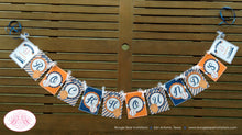 Load image into Gallery viewer, Retro Baseball Birthday Party Package Boy Girl Orange Blue Tee Soft Ball Softball Home Run Team Sports Boogie Bear Invitations Casey Theme