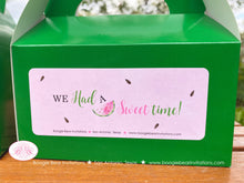 Load image into Gallery viewer, Pink Watermelon Party Treat Boxes Birthday Favor Bag Girl One In a Melon Two Sweet Green Summer Fruit Boogie Bear Invitations Darlene Theme