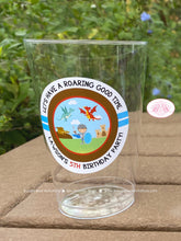 Load image into Gallery viewer, Dragon Knight Birthday Party Beverage Cups Plastic Drink Soldier Shield Red Flying Hero Slayer Boy Girl Boogie Bear Invitations Lawson Theme
