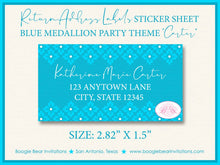Load image into Gallery viewer, Blue Medallion Wedding Invitation Birthday Party Flower Damask Victorian Boogie Bear Invitations Carter Theme Paperless Printable Printed