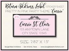 Load image into Gallery viewer, Pretty In Pink Photo Birthday Invitation Party Girl Formal Elegant Princess Boogie Bear Invitations Carrie Theme Paperless Printable Printed