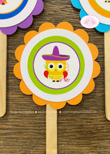 Load image into Gallery viewer, Cinco de Mayo Fiesta Owls Party Cupcake Toppers Birthday Boy Girl Mariachi Taco Tuesday Kids Woodland Boogie Bear Invitations Santana Theme