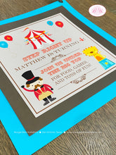 Load image into Gallery viewer, Circus Birthday Party Door Banner Happy Animals Girl Boy Big Top Greatest Show Earth Showman 3 Ring Boogie Bear Invitations Matthew Theme