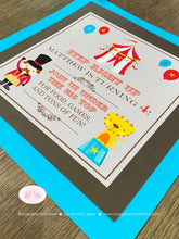 Load image into Gallery viewer, Circus Birthday Party Door Banner Happy Animals Girl Boy Big Top Greatest Show Earth Showman 3 Ring Boogie Bear Invitations Matthew Theme