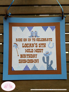 Western Cowboy Birthday Party Package Horse Boots Boy Hat Wild West Country Horse Wild West Boots Boy Boogie Bear Invitations Logan Theme