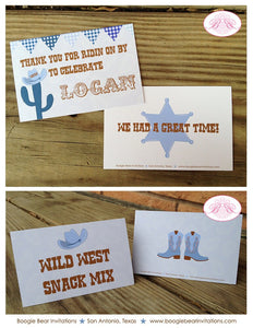 Western Cowboy Birthday Party Package Horse Boots Boy Hat Wild West Country Horse Wild West Boots Boy Boogie Bear Invitations Logan Theme