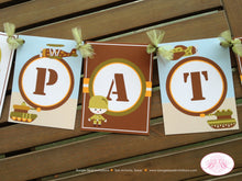 Load image into Gallery viewer, Military Birthday Party Name Banner Camo Army Marines Air Force Navy Boy Girl Green 1st 2nd 3rd 4th Boogie Bear Invitations Patrick Theme