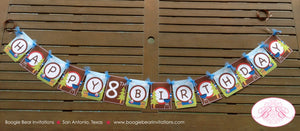Lake Happy Birthday Party Banner Summer Sailing Trees Forest Park Boy Girl Boating Fishing Swimming Swim Boogie Bear Invitations Jamie Theme