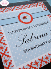 Load image into Gallery viewer, Ladybug Party Door Banner Happy Birthday Girl Lady Bug Garden Red Blue Black Fly Outdoor Picnic Garden Boogie Bear Invitations Sabrina Theme
