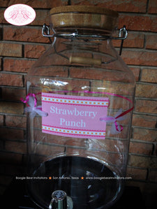 Pink Pumpkin Party Beverage Card Label Wrap Drink Appetizer Birthday Fall Orange Girl Harvest Farm 1st Boogie Bear Invitations Deanna Theme