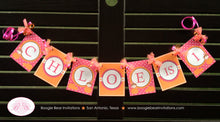 Load image into Gallery viewer, Pink Pumpkin Birthday Party Name Age Banner Hay Ride Corn Maze Small Girl Barn Farm Fall 1st 2nd 3rd 4th Boogie Bear Invitations Chloe Theme