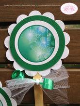 Load image into Gallery viewer, Christmas Star Ornament Cupcake Toppers North Star Glow Ombré Holiday Party Green Glowing Winter Set Boogie Bear Invitations Erickson Theme