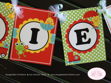 Load image into Gallery viewer, Frog Duck Spring Birthday Party Banner Name Garden Grow Red Wagon Green Boy Girl 1st 2nd 3rd 4th 5th Boogie Bear Invitations Charlie Theme