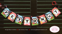 Load image into Gallery viewer, Farm Animals Birthday Party Banner Small Girl Boy Petting Zoo Red Barn Blue 1st 2nd 3rd 4th 5th 6th 7th Boogie Bear Invitations Peyton Theme