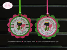 Load image into Gallery viewer, Lucky Charm Birthday Party Package St. Patrick&#39;s Day Girl Pink Green Happy Door Banner Cupcake Toppers Boogie Bear Invitations Eileen Theme