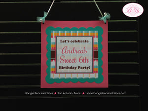 Pink Popsicle Happy Birthday Door Banner Ice Cream Summer Girl Sweet Orange Pop Frozen Celebrate Retro Boogie Bear Invitations Andrea Theme