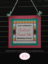 Load image into Gallery viewer, Pink Popsicle Happy Birthday Door Banner Ice Cream Summer Girl Sweet Orange Pop Frozen Celebrate Retro Boogie Bear Invitations Andrea Theme