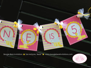 Pink Lemonade Name Age Party Banner Birthday Small Yellow White Chevron Stand Sweet Lemon Picnic Drink Boogie Bear Invitations Janine Theme