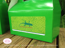 Load image into Gallery viewer, Reptile Birthday Party Treat Boxes Favor Box Snake Green Frog Boy Girl Amazon Jungle Rain Forest Wild Boogie Bear Invitations Frank Theme