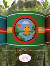 Load image into Gallery viewer, Rainforest Birthday Party Bottle Wraps Label Cover Wrapper Amazon Frog Toad Boy Girl 1st 2nd 3rd 4th Boogie Bear Invitations Chandler Theme