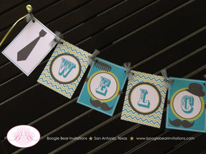 Mustache Bash Welcome Baby Shower Banner Boy Party Lime Green Blue Grey Ribbon Chevron Retro 1st 2nd 3rd Boogie Bear Invitations Remy Theme