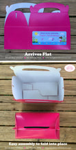 Load image into Gallery viewer, Fishing Girl Birthday Party Treat Boxes Favor Tags Bag Pink Dock Lake River Pole Frog Fish Swim Swimming Boogie Bear Invitations Vada Theme